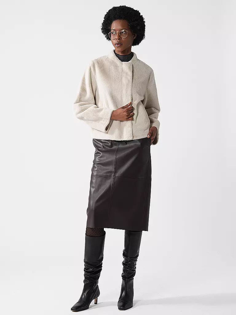 	 PRIDE TO BE | Jacke in Felloptik DANJA | creme