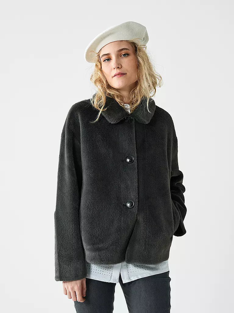 	 PRIDE TO BE | Jacke in Felloptik DARIA | grau