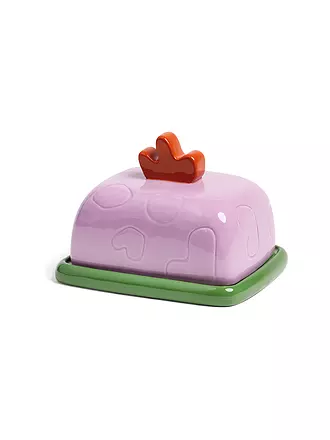 &K AMSTERDAM | Butterdose SKIZZE Blau | rosa