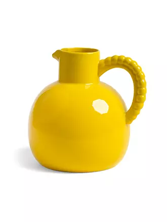 &K AMSTERDAM | Krug 2,5l PERLE Weiss/Gruen | gelb