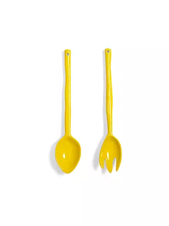 &K AMSTERDAM | Salatbesteck 27,5cm BOAVISTA Orange | gelb
