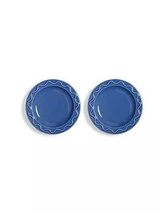 &K AMSTERDAM | Teller Set 2tlg. klein MOCHI 17,5cm | blau