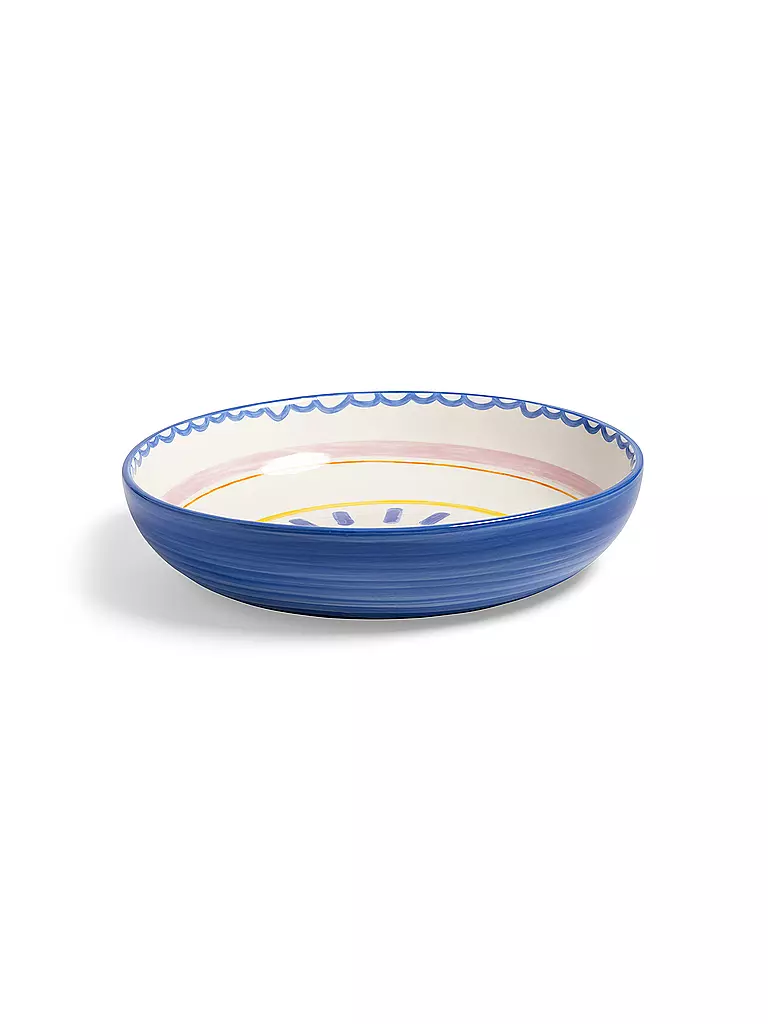 &K AMSTERDAM | Salatschüssel gross 30cm BOAVISTA Blau | blau