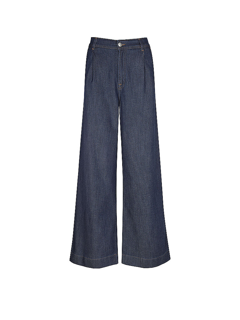 7 FOR ALL MANKIND Jeans Wide Leg PLEATED dunkelblau | 28