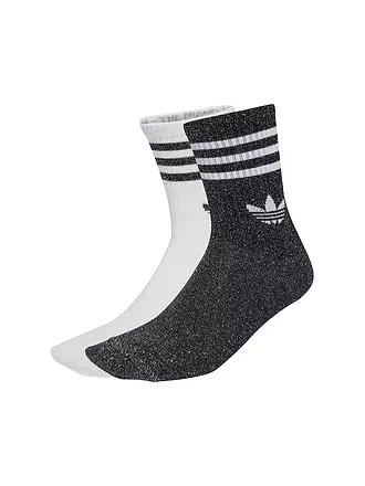 ADIDAS ORIGINALS | Socken 3S GLITTER CR 2 2-er Pkg. white | schwarz