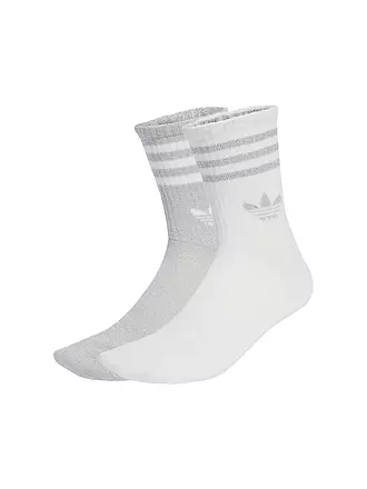 ADIDAS ORIGINALS | Socken 3S GLITTER CR 2 2-er Pkg. white | schwarz