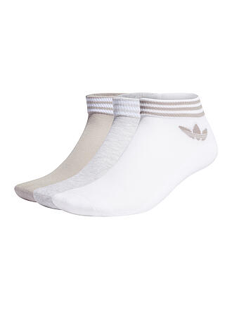 ADIDAS | Sneaker Socken 3-er Pkg. white grey grey | grau