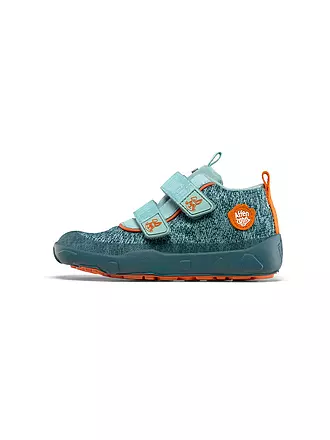 AFFENZAHN | Kinder Barfußschuhe - Übergangsschuhe KNIT HAPPY Elefant | hellblau