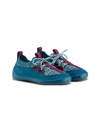 AFFENZAHN | Kinder Barfußschuhe PREWALKER KNIT Hai | blau