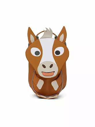 AFFENZAHN | Kinder Rucksack Kleine Freunde - Pferd | grau