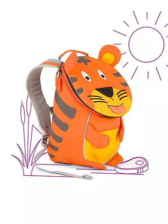 AFFENZAHN | Kinder Rucksack Kleine Freunde - Timmy Tiger | gelb