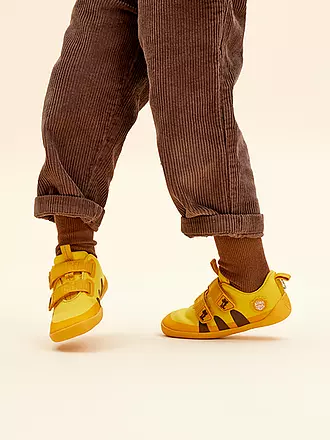 AFFENZAHN | Kinder Sneaker Barfußschuhe  COTTON LUCKY Tukan | gelb