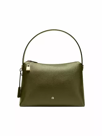 AIGNER | Ledertasche - Hobo Bag DELIA Medium | olive