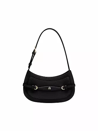 AIGNER | Ledertasche - Schultertasche CAVALLO XSmall | schwarz