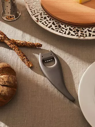 ALESSI | Flaschenöffner Diabolix Schwarz 18cm | rot