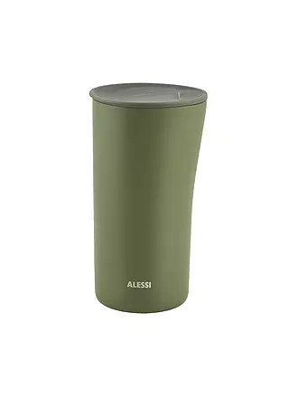 ALESSI | Isolierbecher - Thermosbecher BURI Creme | dunkelgrün