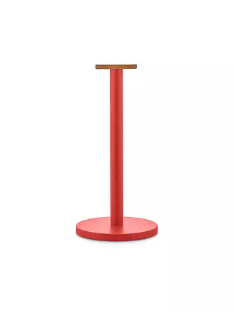 ALESSI | Rollenhalter Mattina 33cm Rot/Bambus | hellgrau