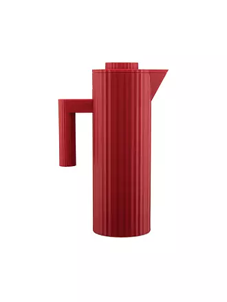 ALESSI | Thermoskanne - Isolierkanne Plisse 1 l  Schwarz | rot