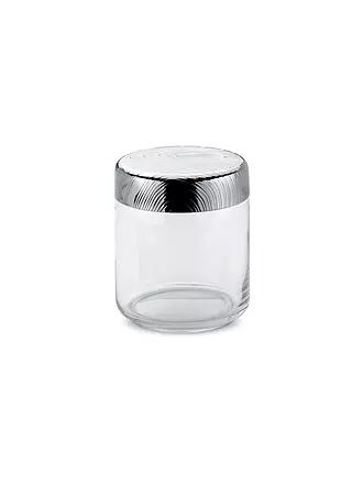 ALESSI | Vorratsdose Veneer 0,75l Glas/Edelstahl | transparent