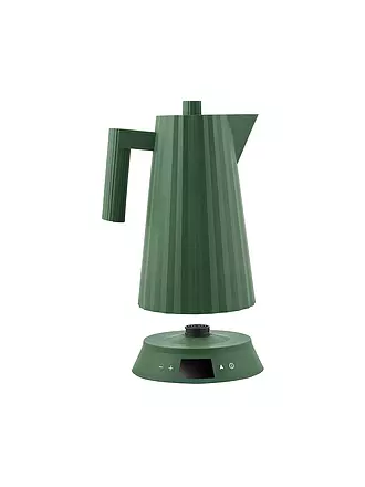 ALESSI | Wasserkocher 1,7l Plissee Th. Harz / Gruen | dunkelgrün