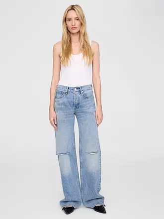 ANINE BING | Jeans Wide Leg HUGH JEAN | blau