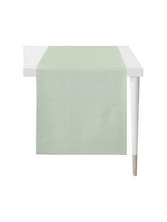 APELT | Tischläufer Uni ARIZONA 44x140cm Pink | mint