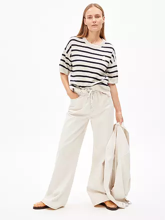 ARMEDANGELS | Pullover LIZAA LINO STRIPES | rot