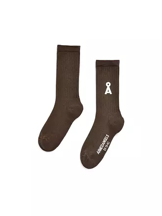 ARMEDANGELS | Socken SAAMUS BOLD oatmilk lavender | braun