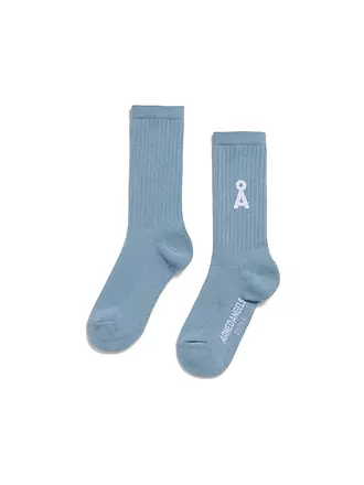 ARMEDANGELS | Socken SAAMUS BOLD pigment blue | creme