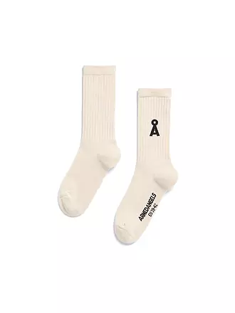 ARMEDANGELS | Socken SAAMUS BOLD scarlet red | creme