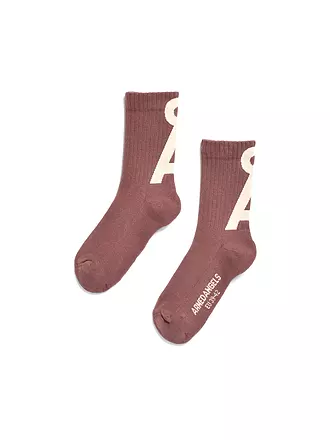 ARMEDANGELS | Socken SAAMUS white-dynamo blue | rosa