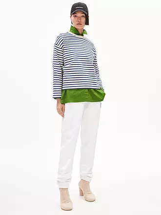 ARMEDANGELS | Sweater Oversized Fit FRANKAA  STRIPES | rot