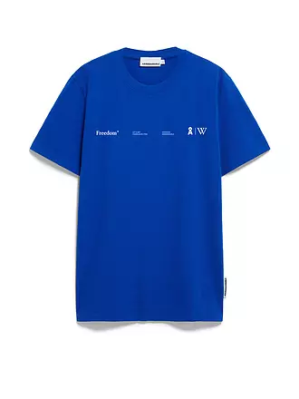 ARMEDANGELS | T-Shirt MAARKOS WIKIPEDIA | blau
