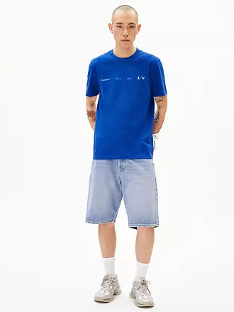 ARMEDANGELS | T-Shirt MAARKOS WIKIPEDIA | blau