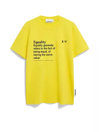ARMEDANGELS | T-Shirt MAARKOS WIKIPEDIA | gelb