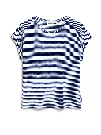 ARMEDANGELS | T-Shirt ONELIAA LOVELY STRIPES | hellblau