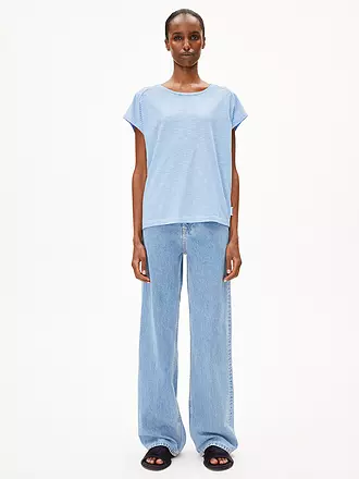 ARMEDANGELS | T-Shirt ONELIAA LOVELY STRIPES | rot