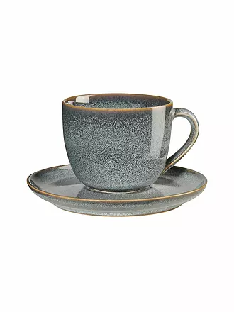 ASA SELECTION | Cappuccinotasse mit Untertasse 0,23l  Saisons  Denim | grün