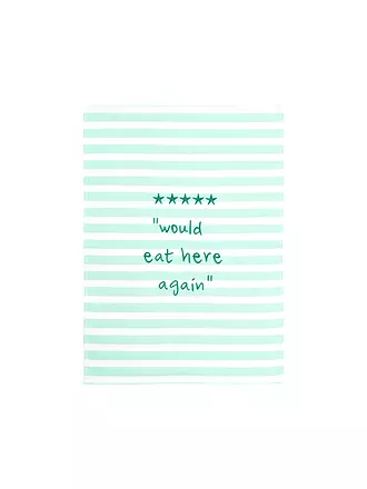 ASA SELECTION | Geschirrtuch 50x70cm Would eat here | mint