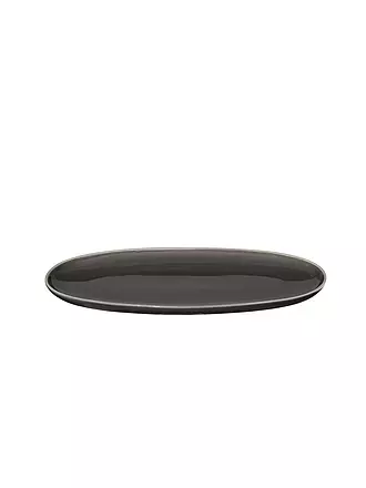 ASA SELECTION | Platte oval 25,5x16cm SEMANA Herb | grau