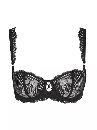 AUBADE | BH mit Halbschale RYTHM OF DESIRE schwarz | schwarz