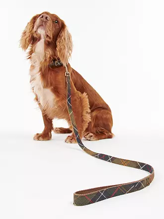 BARBOUR | Hunde Leine Tartan | olive