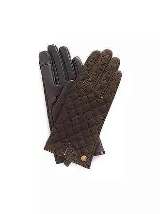 BARBOUR | Ledrhandschuhe SCARLET | schwarz