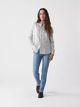 BARBOUR | Leinenhemd MARINE | creme