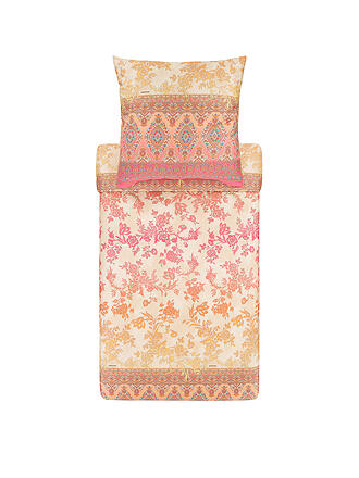 BASSETTI | Satin Bettwäsche AGRIGENTO 70x90cm/140x200cm Blau | rosa