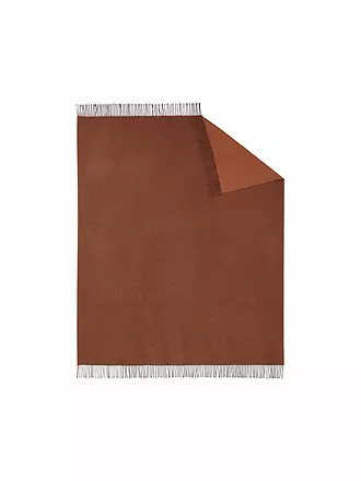 BIEDERLACK | Tagesdecke - Plaid 130x170cm Rost / Terracotta | kupfer