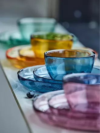 BITZ | Glasschale KUSINTHA 12cm Blau | orange