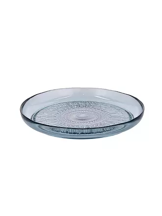 BITZ | Glasteller KUSINTHA 25cm Amber | blau