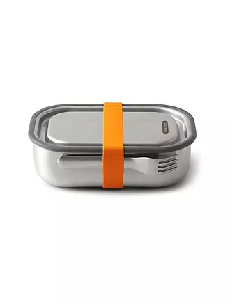 BLACK+BLUM | Lunchbox Gross 1l Olive/Edelstahl | orange