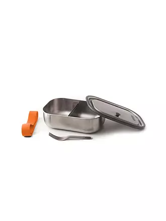 BLACK+BLUM | Lunchbox Gross 1l Olive/Edelstahl | orange